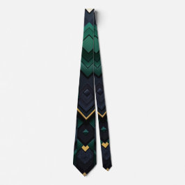 Elegance Geometry - negro,  verde esmeralda, oro Slips