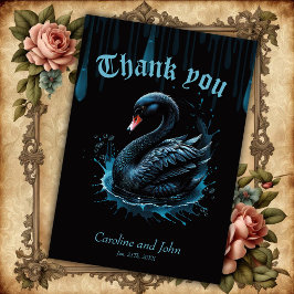 Elegance i rörelse, det svarta svan, tack kort