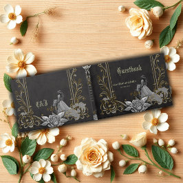 Elegance i silver och Black. Gästböcker