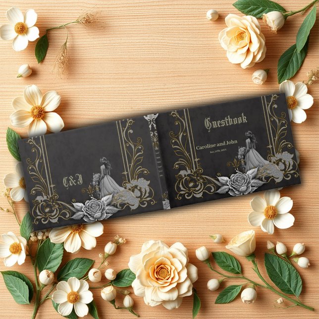 Elegance i silver och Black. Gästböcker (Skapare uppladdad)