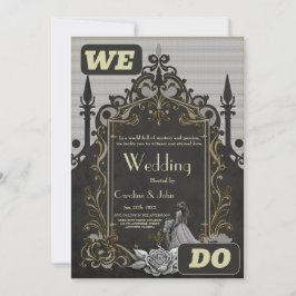 Elegance i silver och Black. Inbjudningar