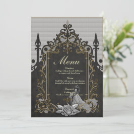 Elegance i silver och Black. Meny