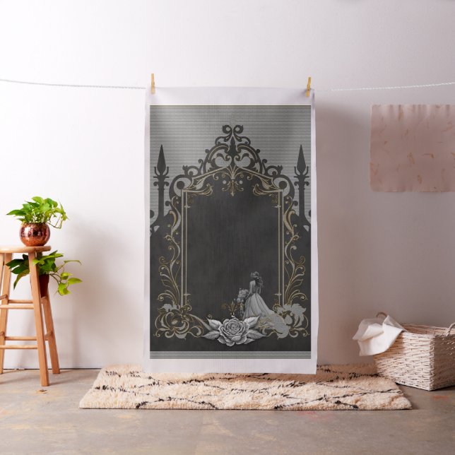 Elegance i silver och Black. Tyg (In Situ)