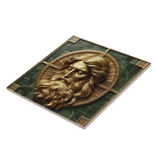 Elegance in Absolution Kor on Marble with Gilded Kakelplatta