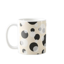 ✨ Elegance in Circles: Polka dots Mönster Mugg