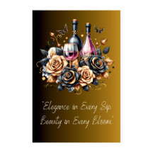 "Elegance in each Sip Poster