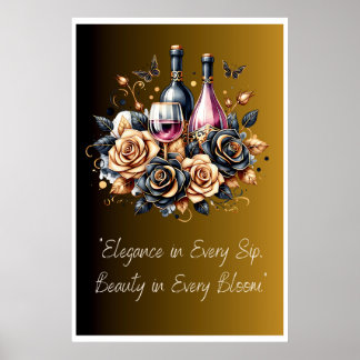 "Elegance in each Sip Poster