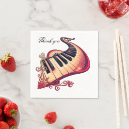 Elegance in motion, the curved piano.  pappersservett