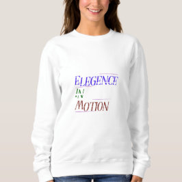 Elegance in Motion Typography Women's Hoodie | Min T Shirt