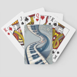 Elegance in piano keys and blossoms. casinokort