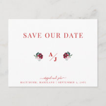 Elegance in Red Bröllop Spara our Date II