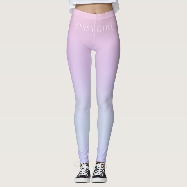 Elegance in Rosa: Sissy Girl Luxury Leggings (Framsida)