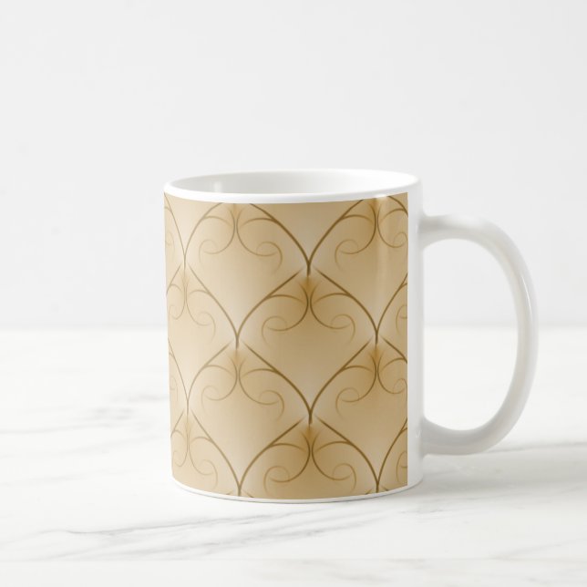 Elegance Mugg, Golden Beige utan like Kaffemugg (Höger)
