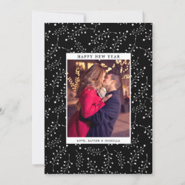 Elegance New Year Photo Helgdag Julkort