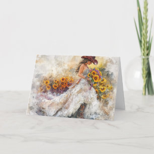 Elegance och Land Charm i Cowboy Stil Kort