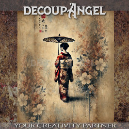 Elegance of the Geisha - Decoupage