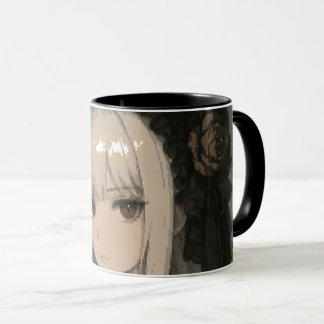 Elegance of the Midnight Blossom Maiden Mugg