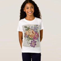 Elegance: Porcelain-Inspired Kids T-Shirt