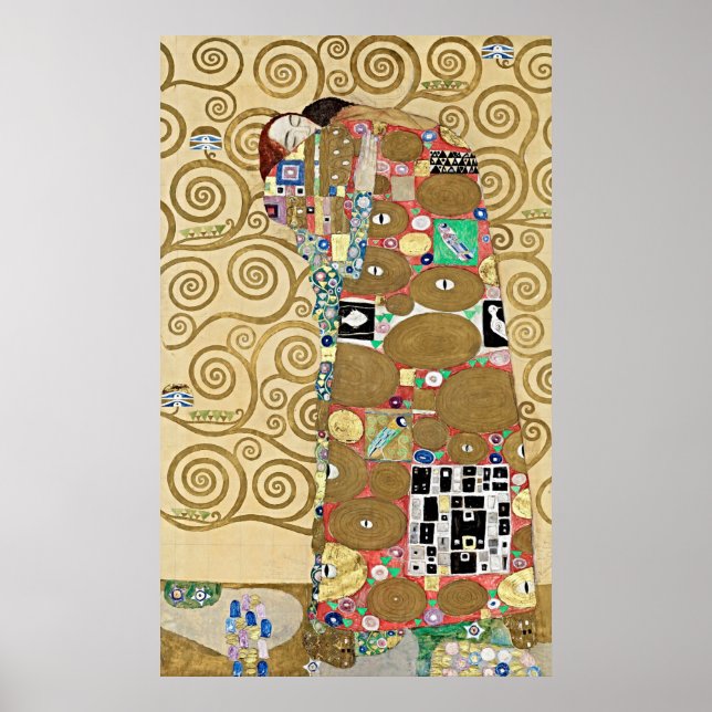 Elegance Redefined: Gustav Klimt's Fulfillment Poster (Framsidan)