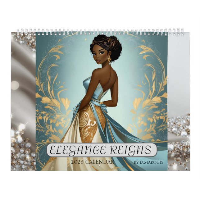  ELEGANCE REIGNS 2026 Calendar Kalender (Omslag)