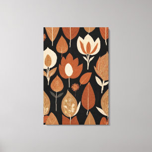 Elegance: Terracotta & Beige Art Canvastryck
