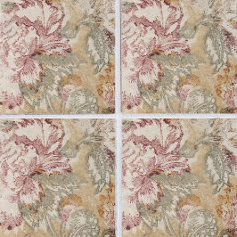 Elegance Unlezed: Vintage Blommigt Ceramic Tile Kakelplatta