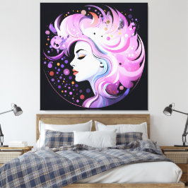 "Elegance' Women's Beauty Canvastryck