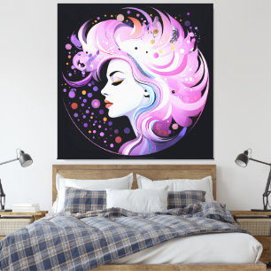 "Elegance' Women's Beauty Canvastryck