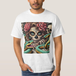 Elegancia Mortal: Catrina en el Día de Muertos T Shirt