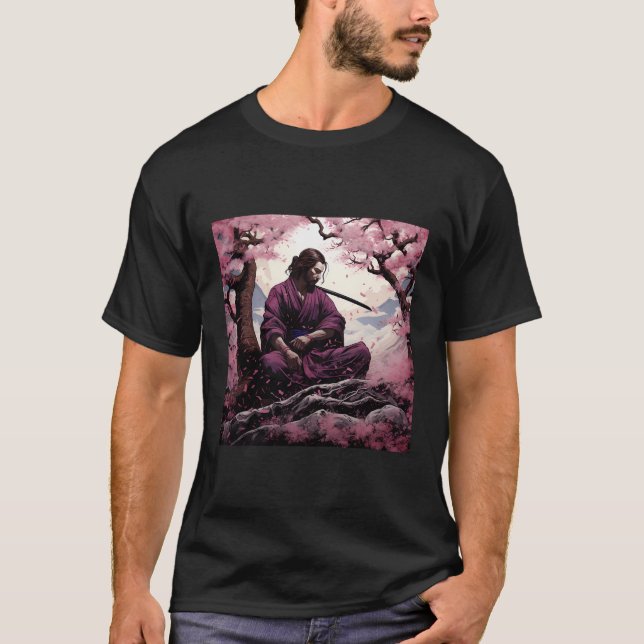 Elegans Av Blade Körsbärsblom Couture T Shirt (Framsida)