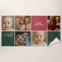 elegans familjefoto collage God Jul