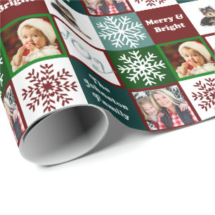 Elegans för vinter för foto för julglädjefamil presentpapper