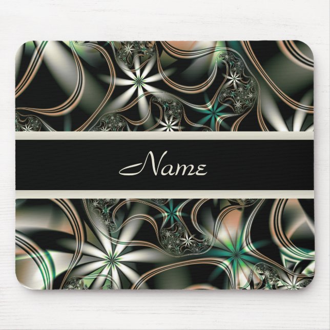 Elegans i blompersonligen Mousepad Musmatta (Framsidan)