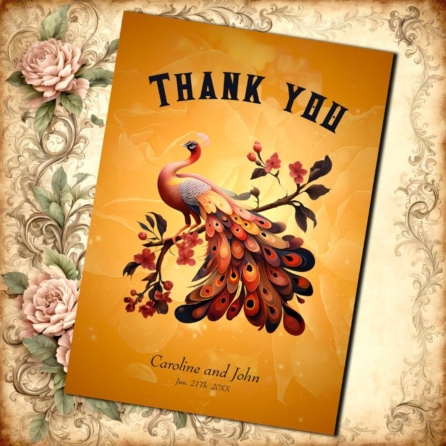 Elegans i fjädrar tack kort (Skapare uppladdad)