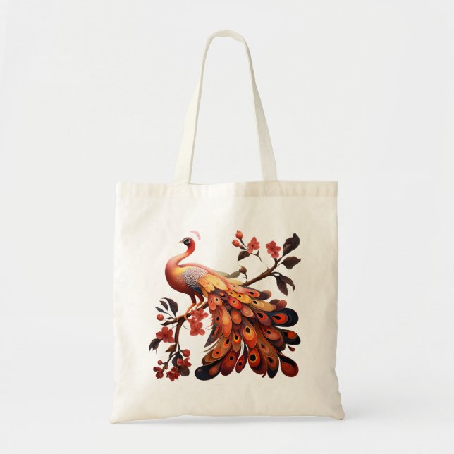 Elegans i fjädrar tygkasse (Framsidan)