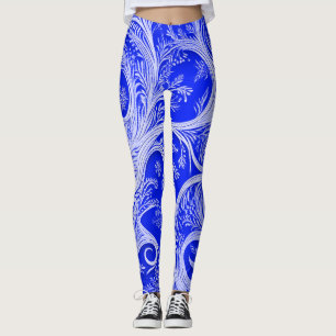 Elegans i rörelse Kobolt Invändigt Leggings