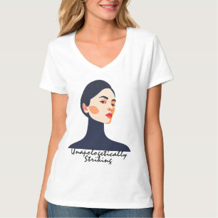 Elegans inom minimalism - Modern konst i Porträtt T Shirt