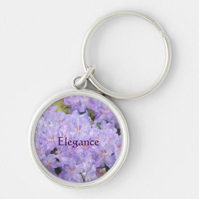 Elegans nyckelring Lavendel Blommor Rhodies presen (Framsidan)