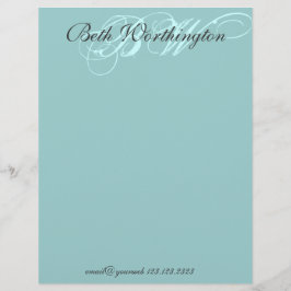 Elegans på plats brevhuvud