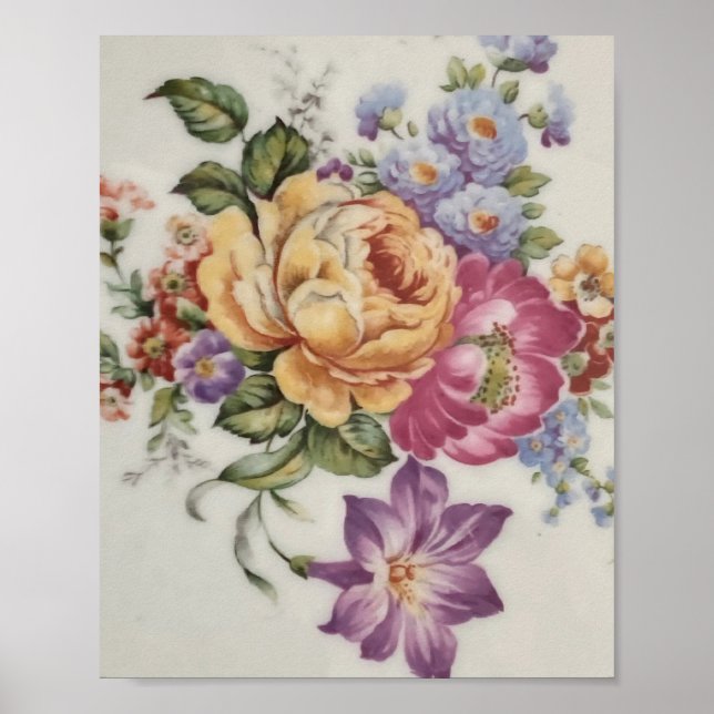 Elegans: Porcelain-Inspired Poster (Framsidan)