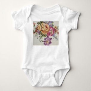 Elegans: Porcelain-Inspired T-Shirt Baby BodySuit
