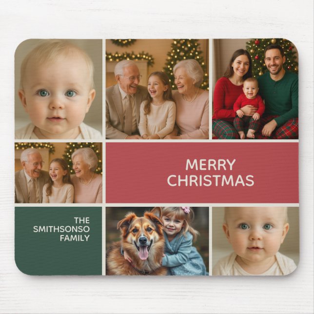 elegans present för fotokollage god jul musmatta (Framsidan)