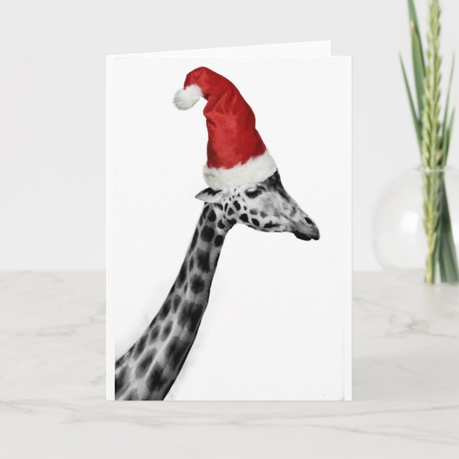 Elegansen av julgiraffet helgkort (Framsida)