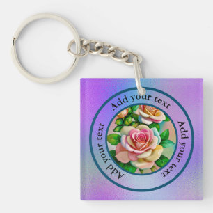 Elegansrosor Rosa och Gula Akvarell Pastell K