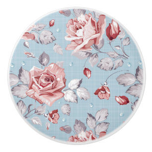 Eleganstapetmönster av rosa ros 2 knopp