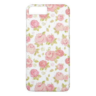 Eleganstapetmönster av rosa ros 3