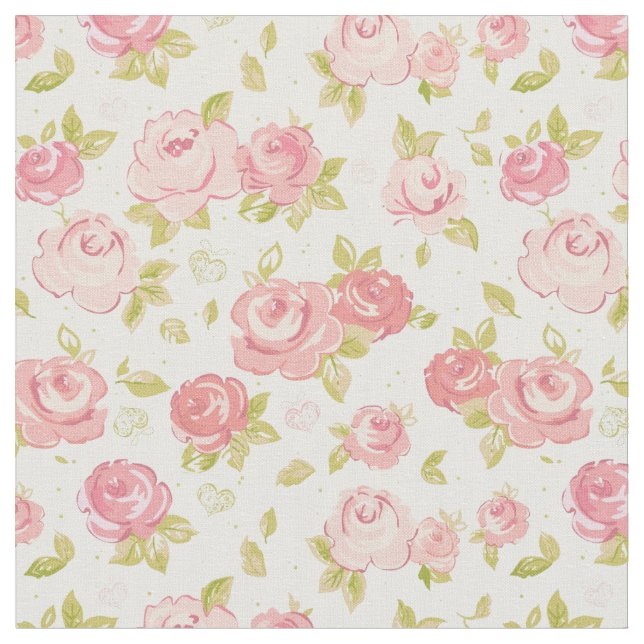 Eleganstapetmönster av rosa ros 3 tyg (Närbild)