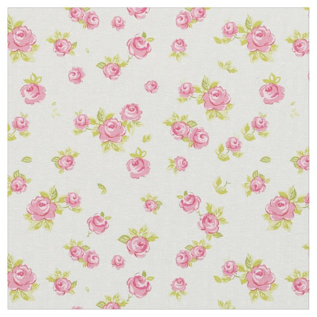 Eleganstapetmönster av rosa ros 4 tyg (Närbild)