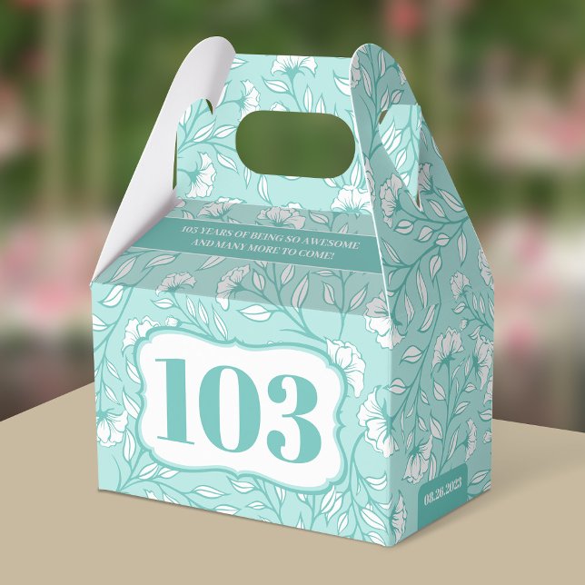 Elegant 100 (100 år och äldre) födelsedag presentaskar (Skapare uppladdad)