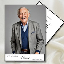 Elegant 100-års födelsedag Modern klassisk bild